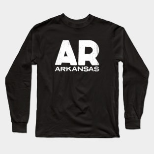 AR Arkansas State Vintage Typography Long Sleeve T-Shirt